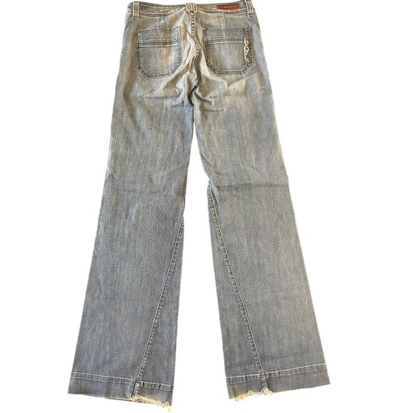 Vintage Genetic Denim Y2K Mutated Gene Wide Leg Jeans Made in USA Size 28 - Picture 3 of 16